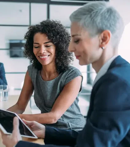 business women consulting with each other